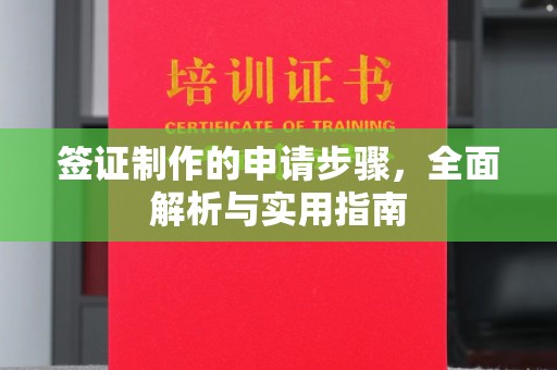 茂名签证制作的申请步骤，全面解析与实用指南